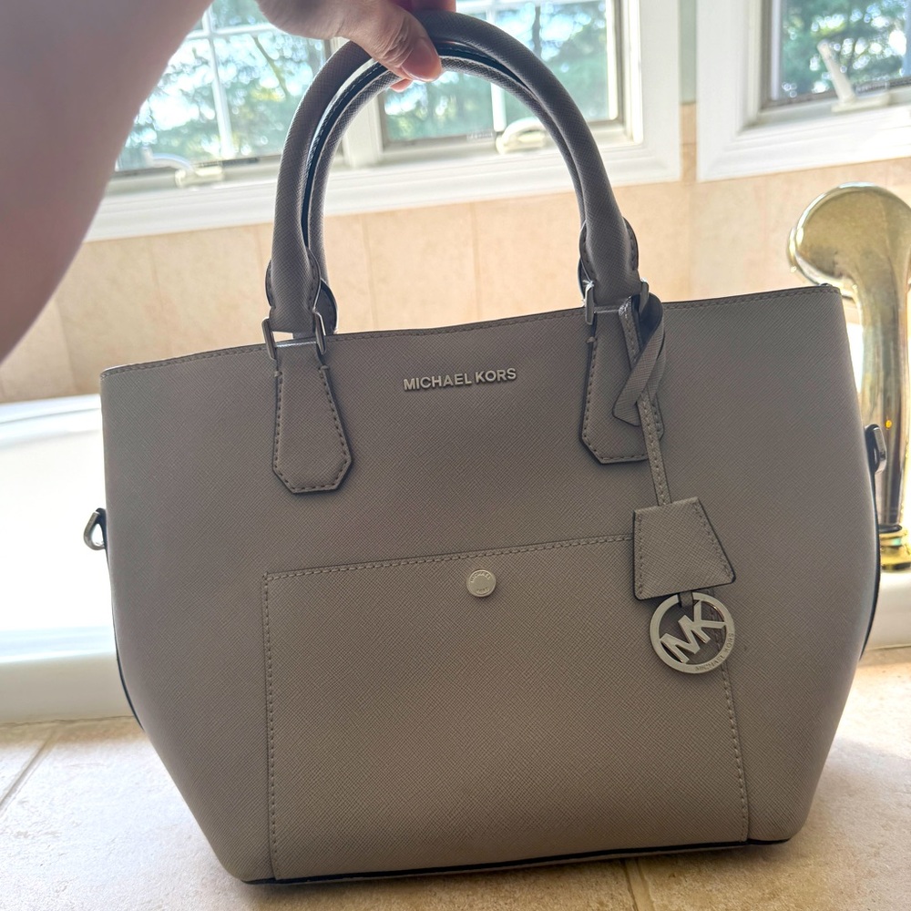 Authentic Michael Kors Gray Tote Bag